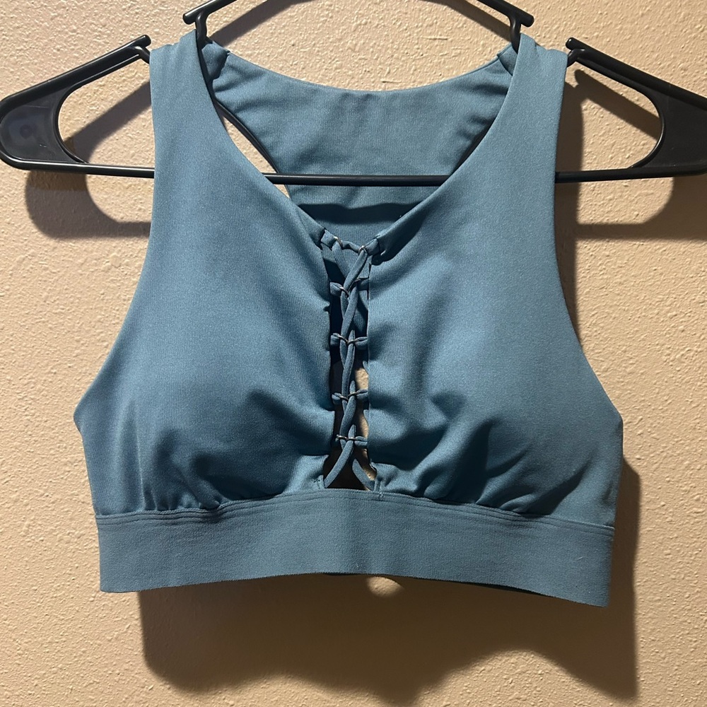 PINK Victoria's Secret Cornflower Blue Sports Bra
